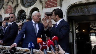 60 Kilo Dönerspieß im Gepäck – Steinmeier besucht die Türkei [upl. by Ynahteb789]