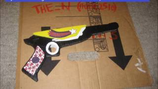 How to make your own Killjoy cardboard lasergun [upl. by Nosauq]