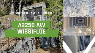 A2250 Artilleriewerk Wissiflue NW Schweiz Eingang Batterie Ost Beobachter Batterie Nord [upl. by Hamer]