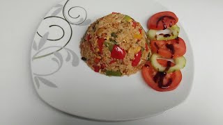 Bell Pepper Rice food you cannot resist Try this recipe and youll make it everyday [upl. by Kinson]