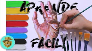 Tutorial Como Pintar Estilo Tecnica Impresionista con Acrilico [upl. by Fawna]