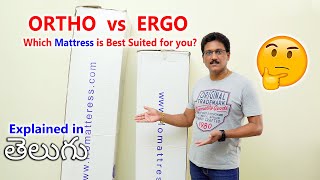 Flo Ortho Mattress vs Ergo detailed Comparison in Telugu [upl. by Monjan927]