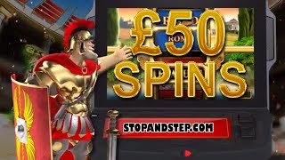 Centurion £50 Spins  LIVE PLAY  William Hill FOBT [upl. by Onitselec]