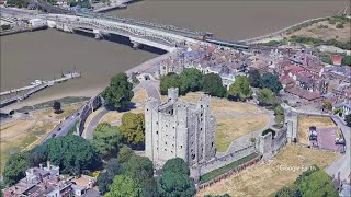 Rochester Castle in Rochester Kent South East England [upl. by Macilroy524]