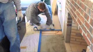 How to install a fireplace heart [upl. by Arze]