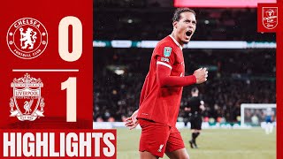 HIGHLIGHTS Unreal Scenes as Virgil van Dijk Wins Carabao Cup At Wembley Chelsea 01 Liverpool [upl. by Saire138]