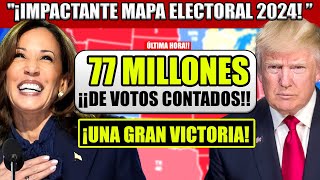 ¡¡¡ÚLTIMOS RESULTADOS DE VOTACIÓN TEMPRANA ¡Impactante Mapa Electoral 2024 Kamala vs Trump [upl. by Alvita337]