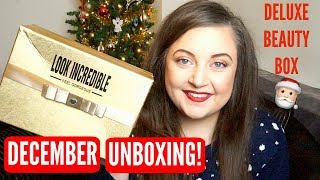 December 2017 Look Incredible Deluxe Beauty Box Unboxing  KayleighMC [upl. by Anuaek561]