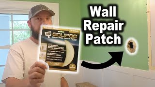 Quickest and Easiest Drywall Patch Ever  Dap Eclipse Rapid Wall Repair Patch [upl. by Alyak]