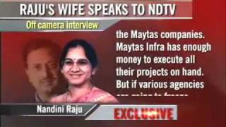 Wife says Raju was trying to save Satyam [upl. by Sykes]