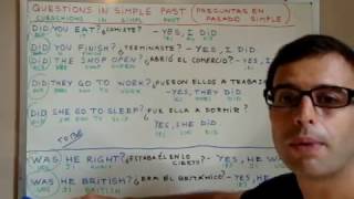 CLASES DE INGLES 14 Preguntas en ingles Video 1 de 2 [upl. by Sosthenna]