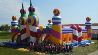 Worlds biggest bouncy castle arrives on Southampton Common [upl. by Grosmark169]