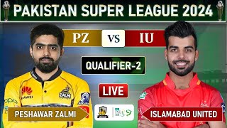 PSL LIVE  PESHAWAR ZALMI vs ISLAMABAD UNITED ELIMINATOR MATCH LIVE COMMENTARY  PZ vs IU LIVE [upl. by Imat]