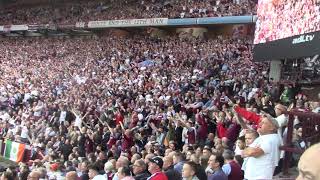 Aston Villa fans sing Allez Allez Allez vs everton [upl. by Suiratnauq603]