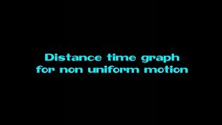 Easiest way to understand Distance time graph of non uniform motion amp finding speed by MH Amazement [upl. by Ecnerat938]