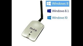 how to install alfa awus036h driver on windows 8 and windows 10 [upl. by Merola]