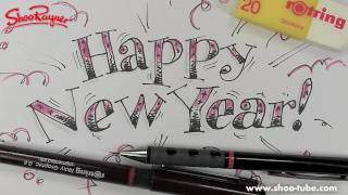 How to draw Happy New Year lettering [upl. by Roderica]