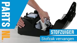 Stofzuigerzak vervangen van stofzuiger PartsNL uitleg [upl. by Cami615]