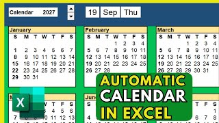 Make this Calendar for Eternity in Microsoft Excel  SEQUENCE function [upl. by Luca170]