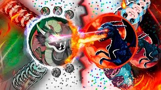 Agario POWER OF EDITING  EPIC SAME SIZE POPSPLIT  BIGGEST TRICKSPLIT EVER [upl. by Philo]