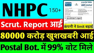 NHPC share latest News Scrutizier Report आई   NHPC share Big News  NHPC share latest update [upl. by Ecnarf]