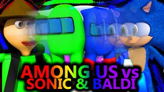 NEW AMONG US vs MINECRAFT BALDI SONIC RTX MOVIE CHALLENGE Cartoon Animation Imposters amp Crewmates [upl. by Svetlana]