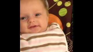 Language Development two months Motherese Cooing Smiling Turn Taking Eye Contact [upl. by Ekenna]