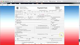 BIR 0605 Payment Form 2019 [upl. by Ylra998]