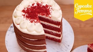 Best Ever Red Velvet Layer Cake Recipe  Cupcake Jemma [upl. by Ellora]