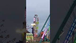 Sycamore Pumpkin Fest 2023 Series  Zipper Carnival Ride in Motion at Night 2023 [upl. by Attennhoj]