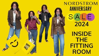 INSIDE THE FITTING ROOM Nordstrom Anniversary Sale 2024  Fashion over 40 [upl. by Nosdivad]