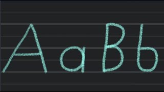 How to write small and BİG lettersBasic English alphabet  How to Write Letters for Children [upl. by Adidnac]