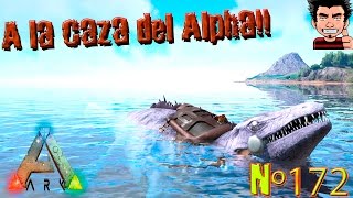 ARK Survival Evolved mosasaurus alpha perdido  a la caza del alpha gameplay español [upl. by Mundy534]