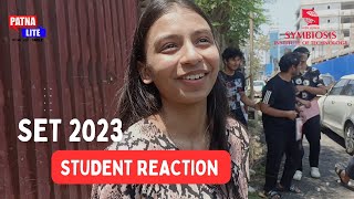 SET 2023 SYMBIOSIS ENTRANCE TEST 2023 SET EXAM REACTION SYMBIOSIS ENTRANCE TEST STUDENT REACTION [upl. by Arelus]