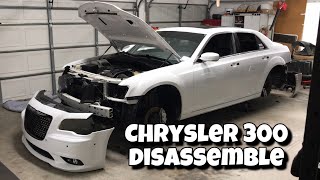 Chrysler 300 SRT8 Wrap DisassembleRemoval of Bumpers Lights Handles Wheels  Vlog [upl. by Gimpel]