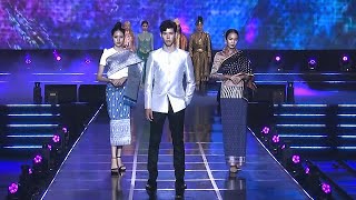 Laos traditional clothing runway at the Asia Model Awards 2022 [upl. by Yolanda529]