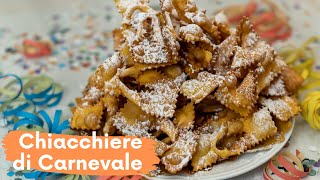 CHIACCHIERE DI CARNEVALE Ricetta Facile  Una Favola in Cucina [upl. by Ellynn]