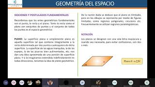 Geometría del Especio  Clase virtual  Academia Pitágoras UNI [upl. by Ailene]