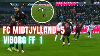 FC MIDTJYLLAND 51 VIBORG FF • Danish Superliga 2023 [upl. by Juliana]