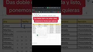 Poner fecha con calendario en Excel 👌😎 [upl. by Aryamo]