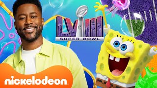 Super Bowl LVIII LIVE From Bikini Bottom w SpongeBob Patrick amp More  Nickelodeon [upl. by Belmonte]