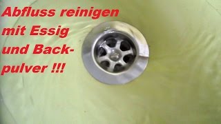 Lifehack Abfluss reinigen mit Essig und Backpulver [upl. by Adahs697]