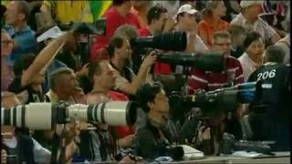 Usain Bolt 958 100m WORLD RECORD English commentatorsHD HQ [upl. by Semela]