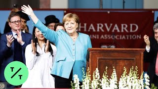 Angela Merkel Slams Trumps World View in Harvard Commencement Speech [upl. by Marni]