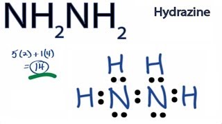 NH2NH2 Lewis Structure How to Draw the Lewis Structure for Hydrazine [upl. by Gudrun692]