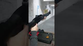 Wife shooting Beretta 1301 Tactical Pistol Grip Mod 2 Hahaha [upl. by Ettevol40]