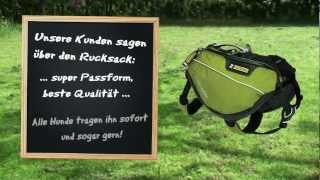 Ruffwear Approach Pack Hunderucksack Produktvideo  HUNDunterwegsde [upl. by Ennaylil149]