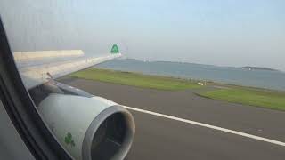 Aer Lingus Airbus A330300 Landing in Boston BOS [upl. by Adnam365]