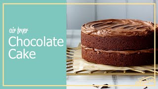 Easy Air Fryer Chocolate Cake UK Recipe [upl. by Ainehs]