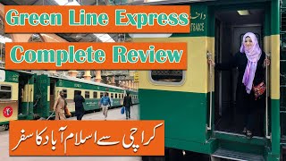 GREEN LINE EXPRESS TRAIN REVIEW PART 1  KARACHI TO ISLAMABAD SOLO FEMALE TRAIN JOURNEY VLOG [upl. by Gunning]